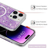 Husa cu sclipici iPhone 11 Pro Max Techsuit Sparkly Glitter MagSafe, bleu