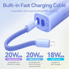 Baterie externa Type-C, Lightning Vention, 5000mAh, roz