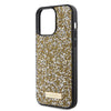 Husa originala Guess iPhone 15 Pro Max Rhinestone Metal Logo, galben