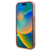 Husa iPhone 16 Pro originala Guess IML Flower & Tonal Circle MagSafe, roz