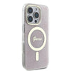 Husa iPhone 16 Pro originala Guess IML 4G MagSafe, roz