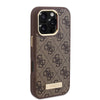 Husa originala Guess iPhone 16 Pro Hardcase 4G Logo Plate MagSafe, maro