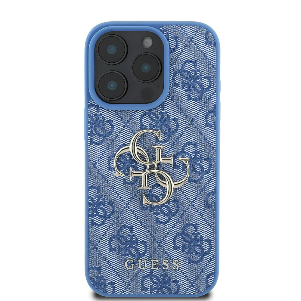 Husa originala Guess iPhone 16 Pro Hardcase 4G Big Logo, albastru