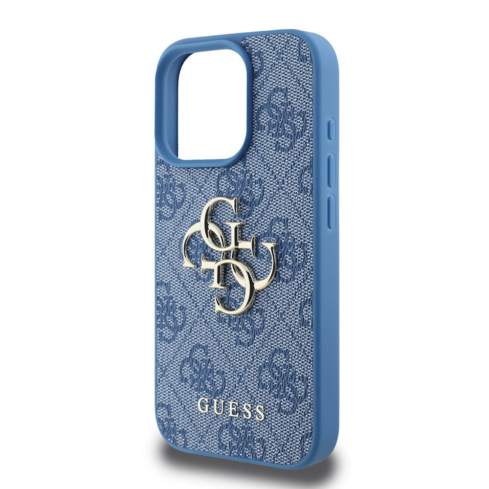 Husa originala Guess iPhone 16 Pro Hardcase 4G Big Logo, albastru