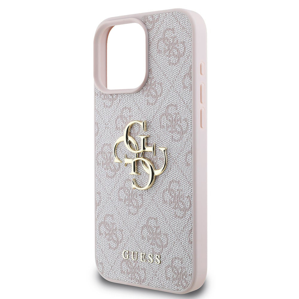 Husa originala Guess iPhone 16 Pro Hardcase 4G Big Logo, roz