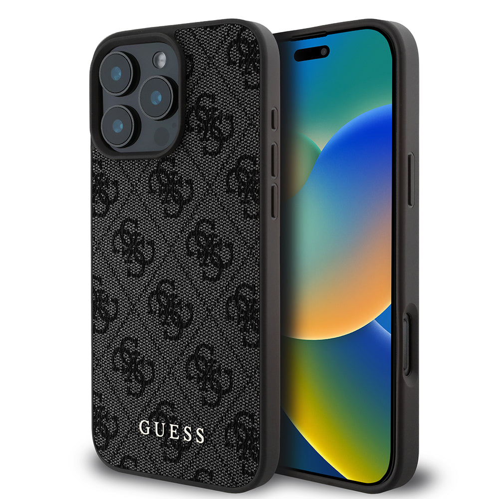 Husa originala Guess iPhone 16 Pro Hardcase 4G Classic, neagra