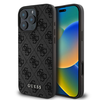 Husa originala Guess iPhone 16 Pro Hardcase 4G Classic, neagra