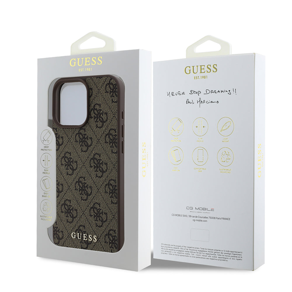 Husa originala Guess iPhone 16 Pro Hardcase 4G Classic, neagra