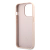 Husa iPhone 13 Pro Guess Leather 4G Metal Logo, roz