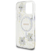 Husa originala Guess iPhone 16 Pro Hardcase Resin Flowers and Glitter MagSafe, mov