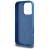 Husa iPhone 16 Pro Guess 4G Circle Classic Logo MagSafe, albastru