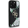 Husa originala Guess iPhone 16 Pro Hardcase 4G Grained Roses Big Logo, negru