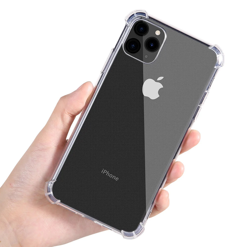 Husa iPhone 11 Pro Max Techsuit Shockproof Clear Silicone, transparenta