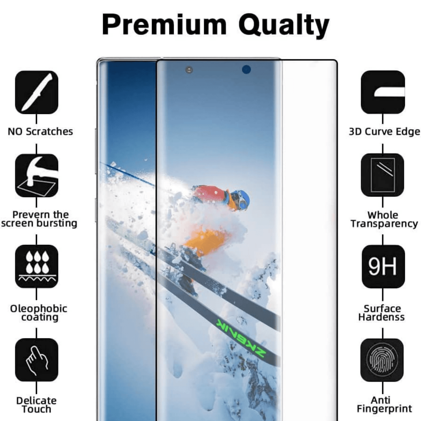 Folie ecran Silicon - SAMSUNG + Kit Montaj inclus – Folie de Protecție compatibil Samsung Galaxy S21 FE | Skin Mobile
