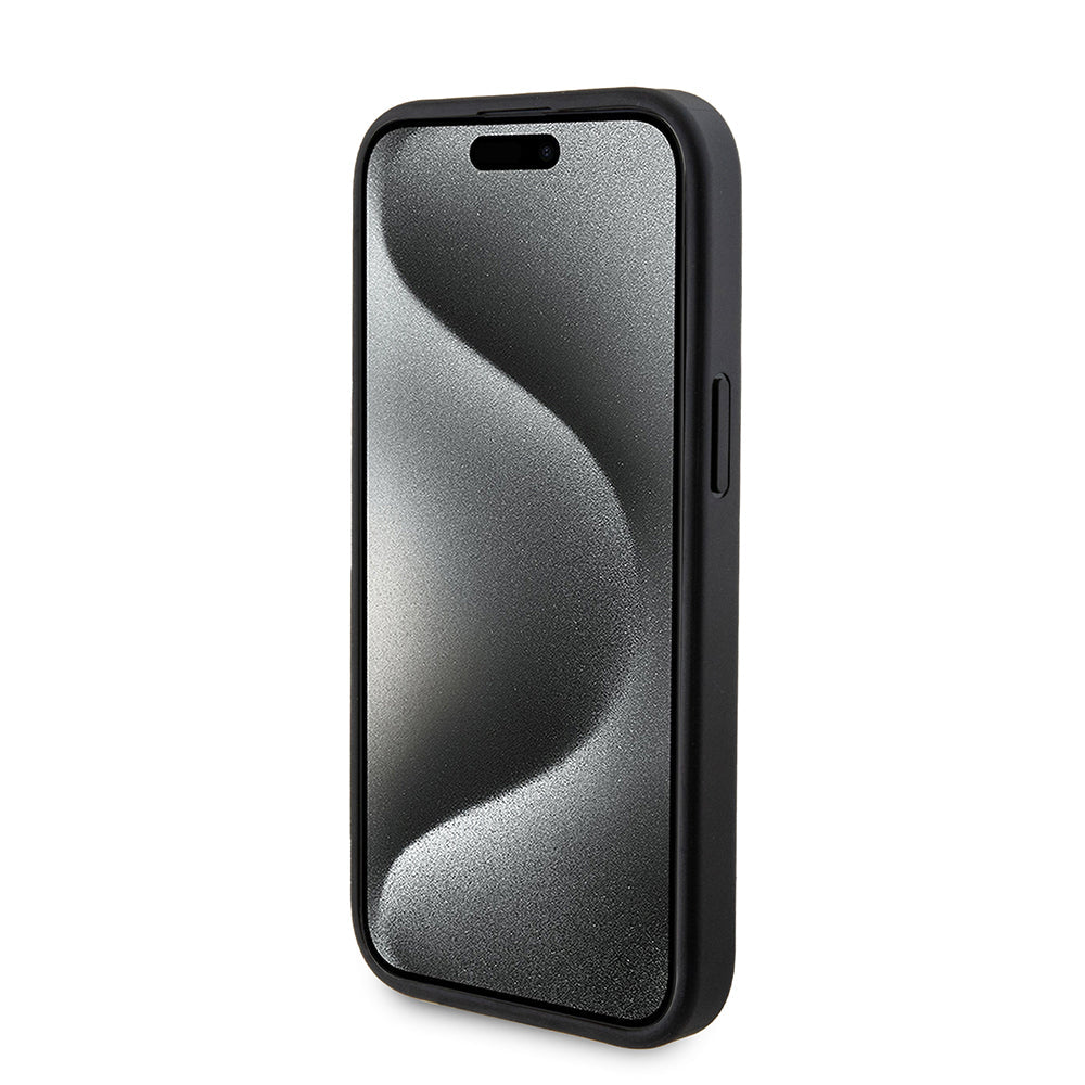 Husa iPhone 15 Guess Hardcase Powerbank MagSafe, negru - Skin Mobile